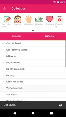 Finnish English Offline Dictionary & Translator android App screenshot 0